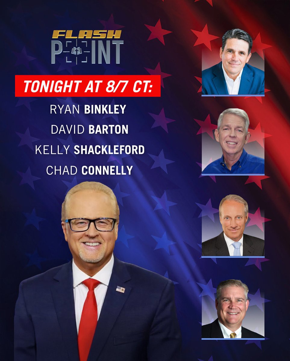 flashpointarmy's tweet image. IT’S FRIDAY! 👍🏼
Join @genebailey and his guests TONIGHT: @RyanBinkley, @DavidBartonWB, @_KShackelford
and @ChadConnelly! 
Watch LIVE on the Flashpoint @YouTube, Rumble, @facebook pages & on @TheRokuChannel on the Flashpoint Television Network at 8pm ET/7pm CT! 
For ALL things…