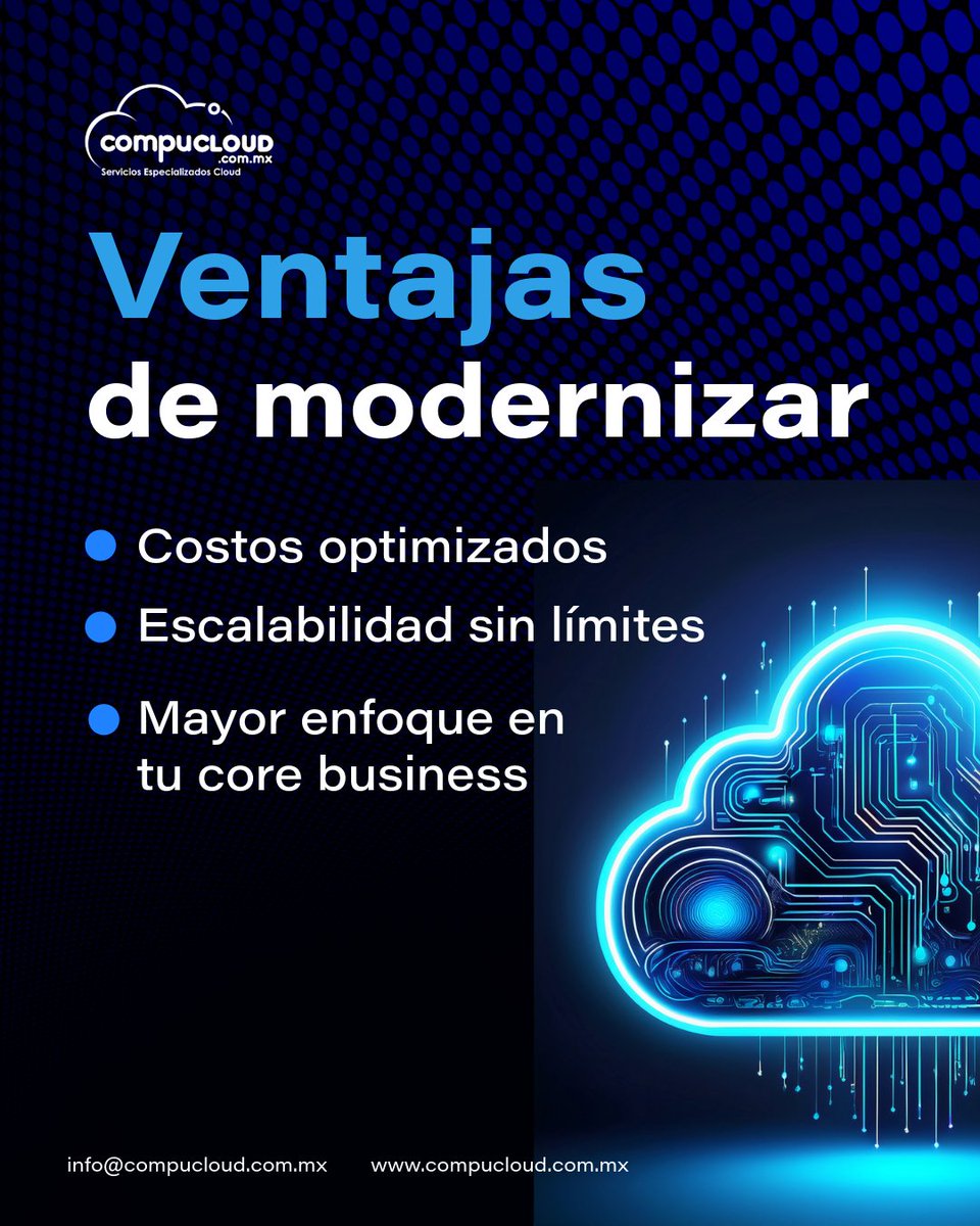 NubeCompucloud's tweet image. 💸 Invertir en servidores on-premise significa altos costos iniciales, recursos infrautilizados y falta de flexibilidad. Solicita tu consultoría sin costo y descubre cómo reducir costos mientras innovas: wa.me/message/22I5CN…
#AWS #MigraciónCloud #ModernizaciónTI