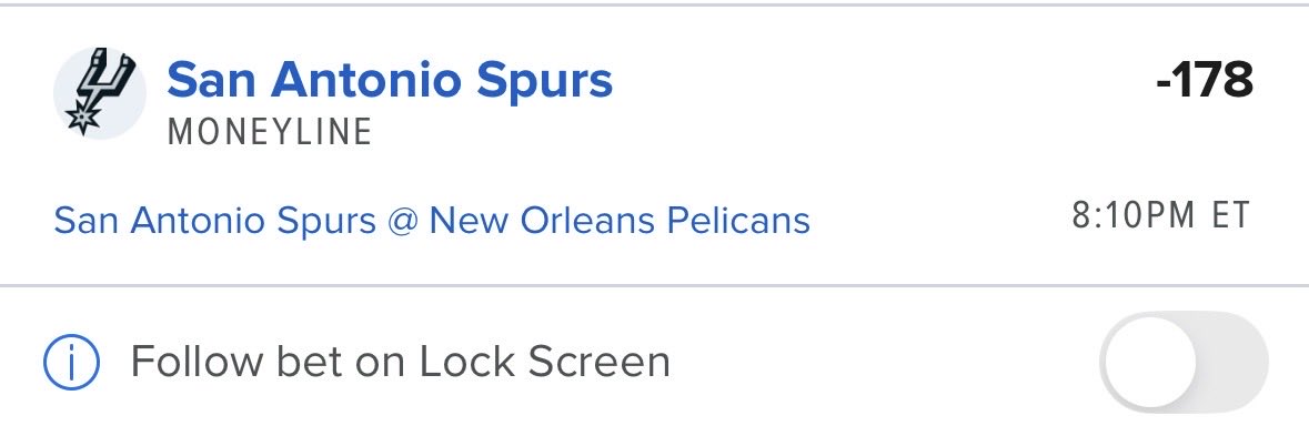 DixieRect188667's tweet photo. Spurs ML. Wemby about to dominate once again. 1.25U -178
@blindmicebets https://t.co/5twft7h665