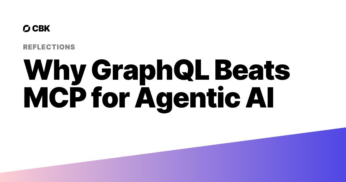 Discover how GraphQL's dynamic schema introspection empowers agentic AI by reducing tool overload and enhancing reasoning capabilities, making it the superior choice over MCP.

chatbotkit.com/reflections/wh…