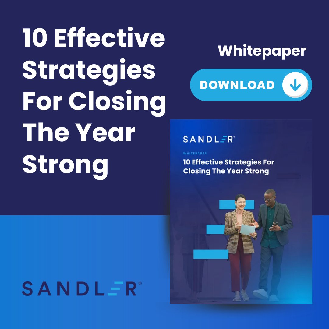 🍂 October is crunch time for sales teams.

📥 Get the guide today and start finishing ’25 strong—while building momentum for ’26: hubs.la/Q03KQbBl0 

#SalesLeadership #Q4Success #SalesStrategies #FinishStrong #SandlerCT #Sandler #SandlerPeak