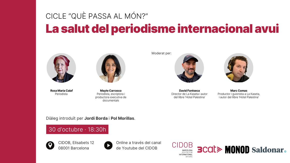 CIDOB (Barcelona Centre for International Affairs) tweet media