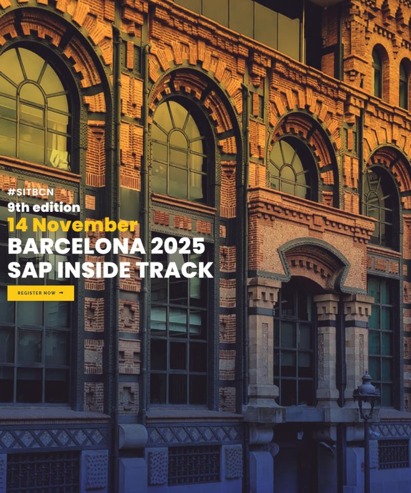 Mariettalg's tweet image. 📅 ¡Aparta la fecha! | Save the date!
🚀 #SAPInsideTrack Barcelona llega este 14 de Noviembre del 2025 | #SAPInsideTrack Barcelona is happening this November 14th, 2025
Un día para compartir conocimiento, conectar con la comunidad y vivir la energía SAP
🔗 lnkd.in/eZqd6yWS