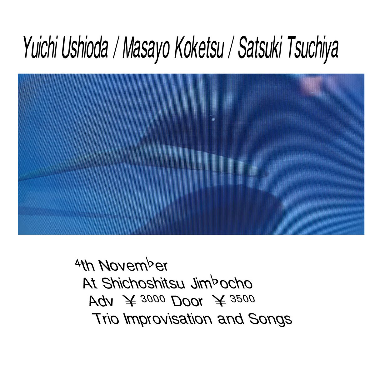 11/4、潮田さん <a href="/ushiodayuichi/">潮田雄一</a> と、まさよさん <a href="/masayokoketsu/">纐纈之雅代🪽こうけつまさよ</a> と、３人でやります！！場所は神保町試聴室です！！<a href="/Shichoshitsu2/">試聴室 (日ノ出町＆神保町)</a> 

歌のバイブス溢れる夜……よろしくお願いします🔥