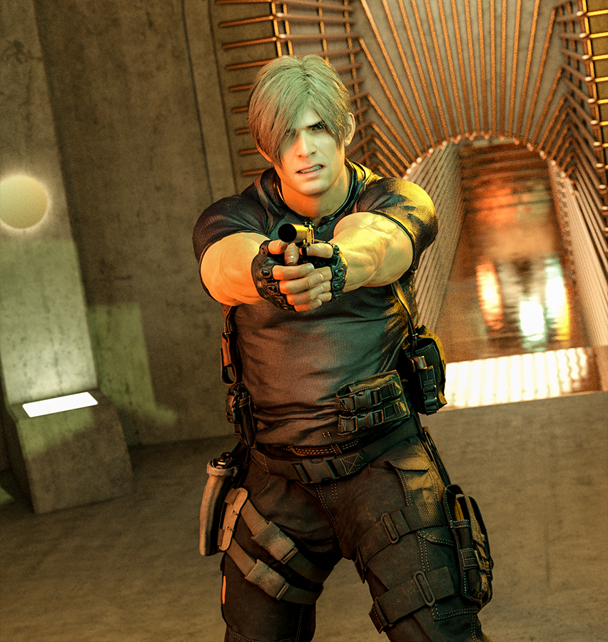 8thSD's tweet image. Kinktober day 24, Carbonite. Leon stumbles onto an Umbrella research facility and attempts to stop another wave of BOW. But the head of security is one step ahead and before he knows it, Leon's become trapped in carbonite, ready to line their walls.