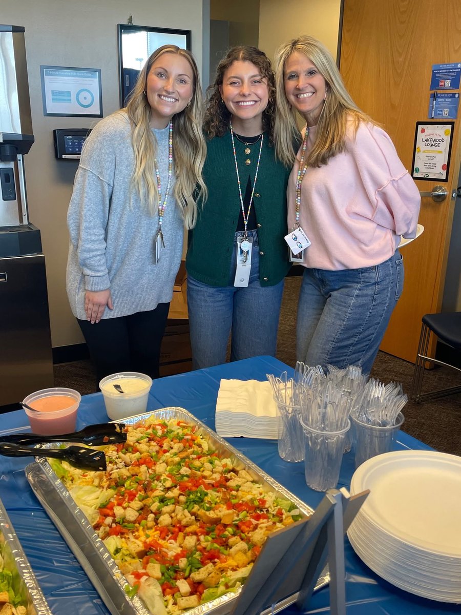 LKECigich's tweet photo. Our PTO spoils us! We had an incredible dinner from @NickandJakes  for conferences and breakfast from @KolacheFactory ! Thank you! https://t.co/89QY3YGrv6