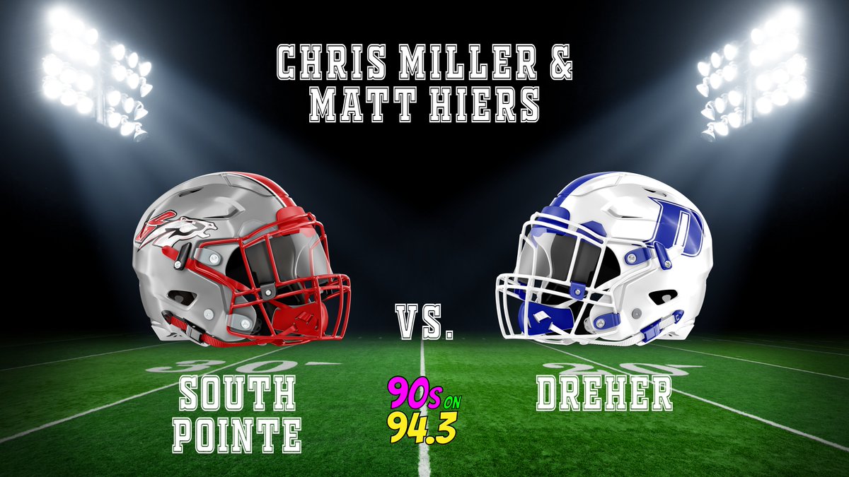 Its a High School Football Friday Night in #FootballCityUSA Join me &amp; <a href="/hiers_matt/">Matt Hiers</a> as the <a href="/FootballSPHS/">South Pointe Football</a> host <a href="/FootballDreher/">Dreher Football</a> <a href="/DreherHigh/">Dreher High School</a> Hear it on FM 94.3! <a href="/southpointeFBSC/">Coach Bobby Collins</a> <a href="/WRHI/">WRHI Radio FM 100.1 📻📱🖥</a> <a href="/cn2news/">CN2 News</a>
