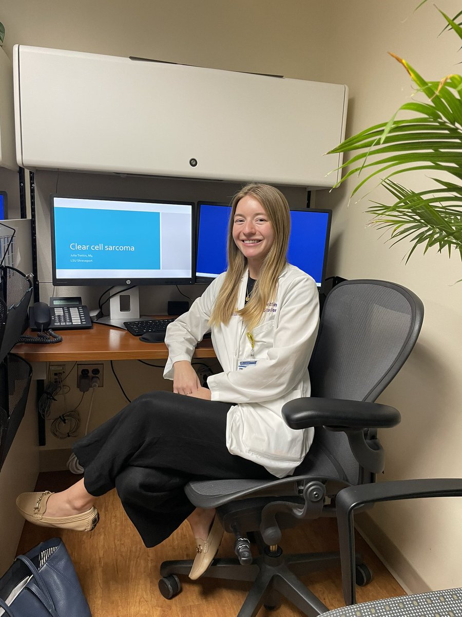 🔥 🚨 MEDICAL STUDENT SPOTLIGHT 🚀 

Julia Trettin (M4, LSU Health Sciences) just completed her 4-week sub-I rotation with us with a fabulous case-based presentation on clear cell sarcoma management!☢️ 

Great job Julia!
