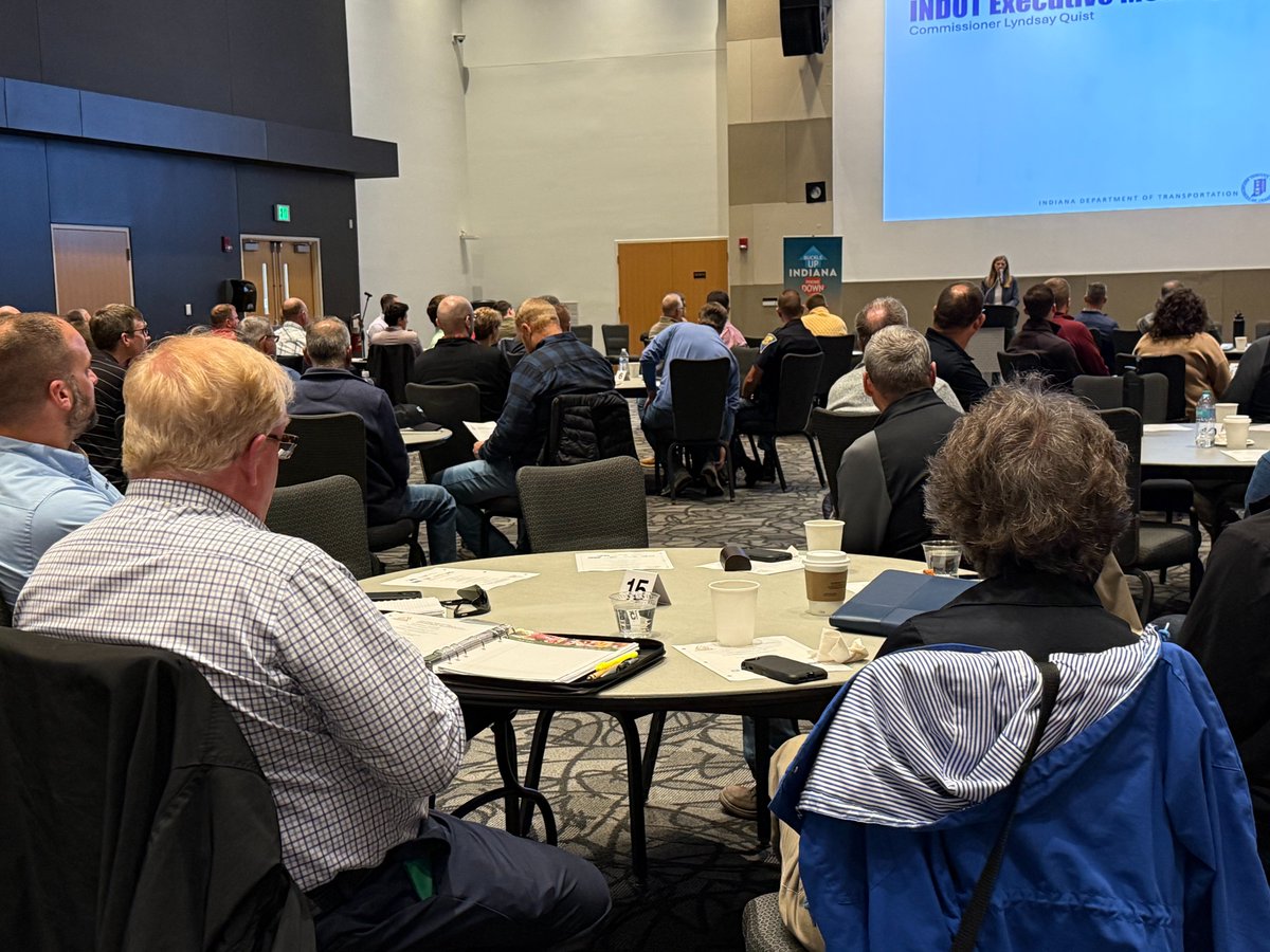 Today we had the pleasure of hosting transportation professionals from around northeast Indiana for a safety summit. It's events like these that help allow us to connect with one another as we work together on making roads as safe as possible for Hoosier drivers.