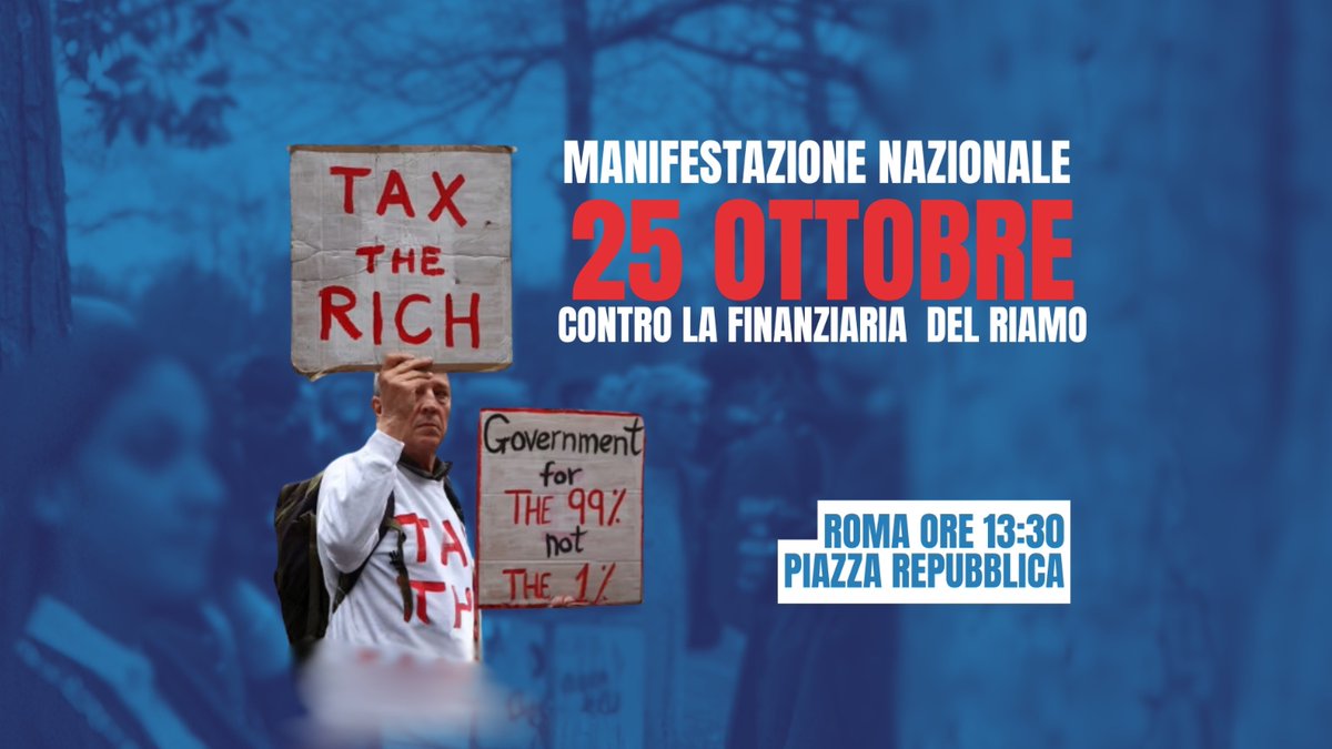 FiomGD's tweet image. FIOM Bologna ➡️ 25 Ottobre: in piazza a Roma per giustizia fiscale, il lavoro e la pace.
LINK articolo FIOM Bologna >>> fiom-bologna.org/2025/10/10/25-… #javascript #programming