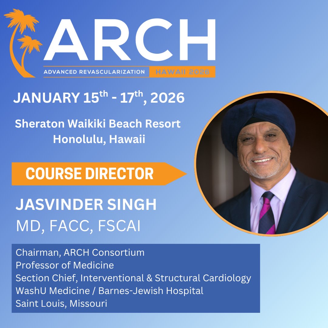 Advanced Revascularization Chapter XIX (ARCH) tweet media