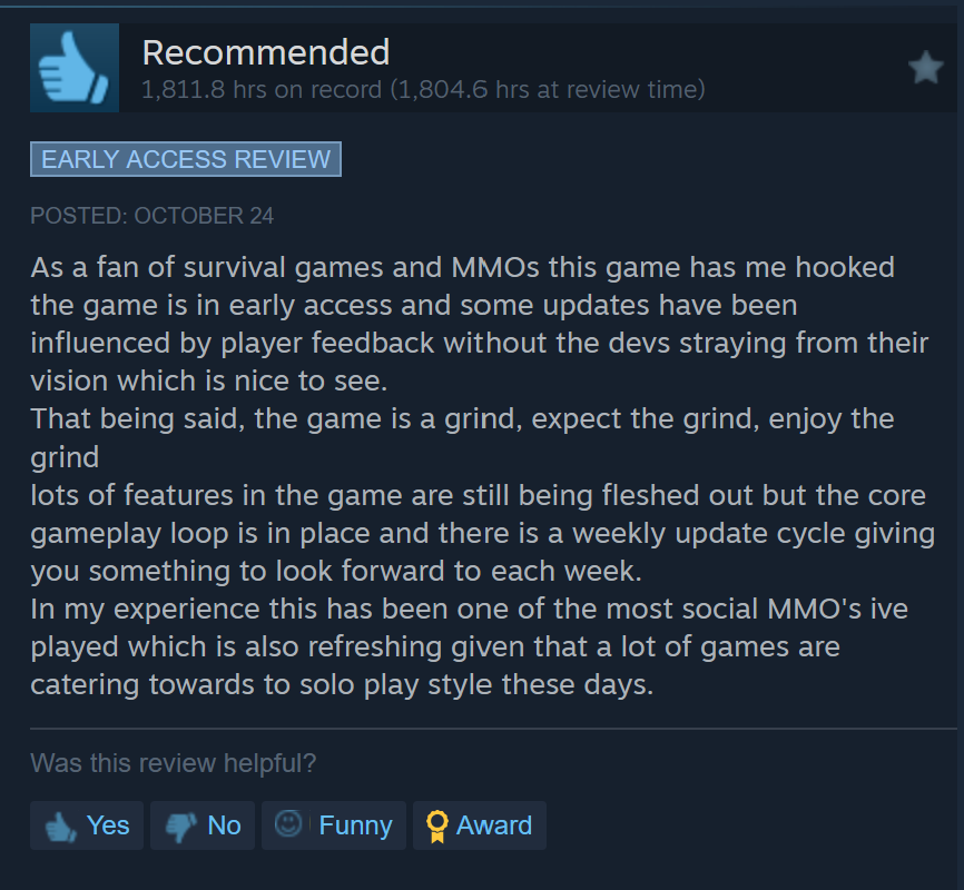 TylerFCloutier's tweet image. That feel when someone plays 1,800 hours of your game❤️