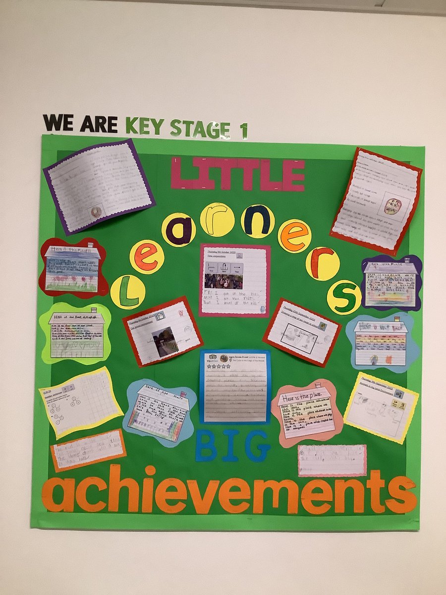 Gaskell_KS1's tweet image. Showing off their amazing work! #keystage1
