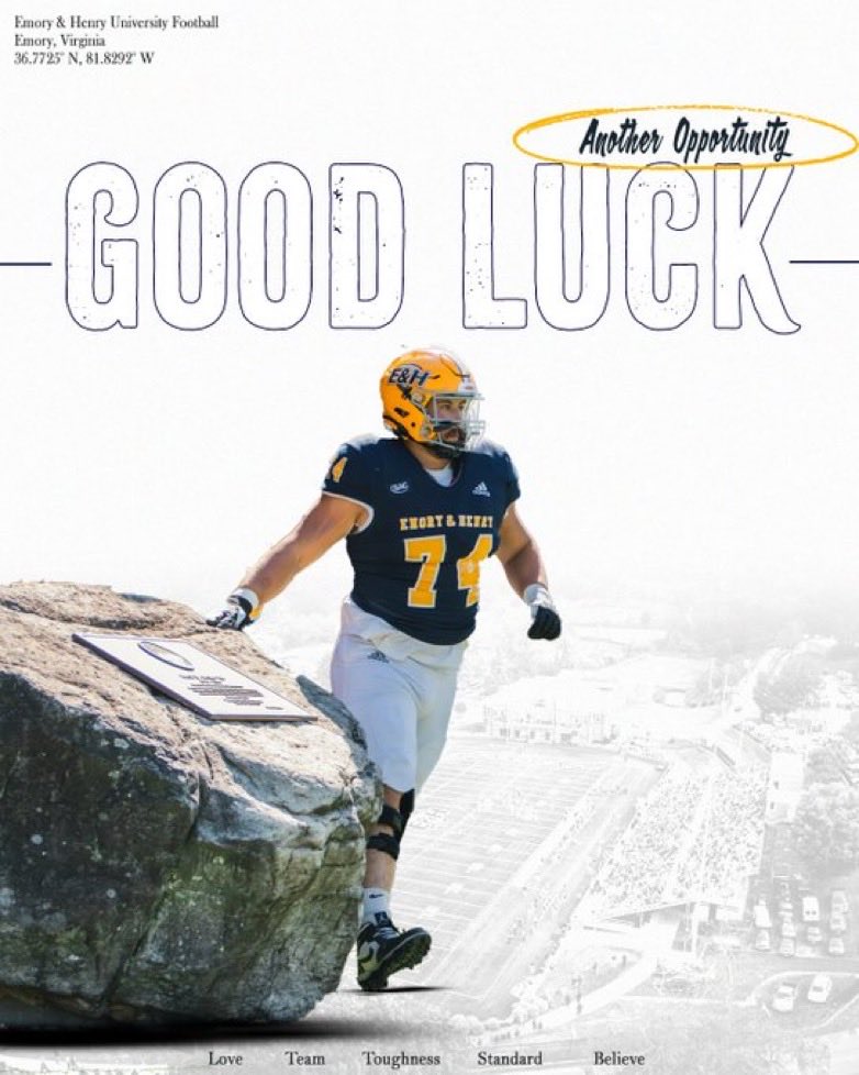 Thank you for the love from <a href="/CoachDowdell_/">Trevor Dowdell</a> and <a href="/EmoryHenry_FB/">E&H Football</a> !!!