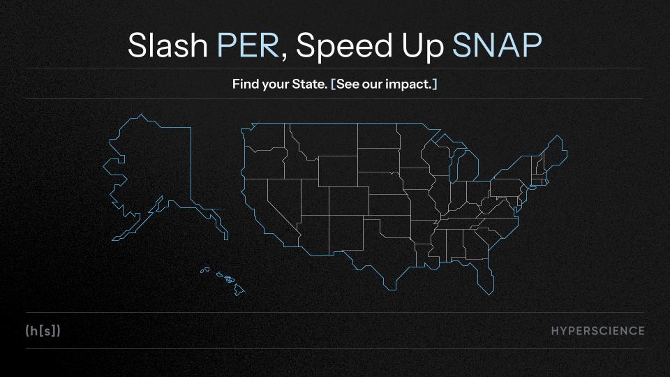 HyperscienceAI's tweet image. Did you know:  ~40% of SNAP applications are rejected due to incomplete paperwork? 42 m  beneficiaries now need to recertify every 6 months? States exceeding error rates of 6% will have to pay huge fines?  Hypercell for SNAP can help. Learn more: shorturl.at/vX19K