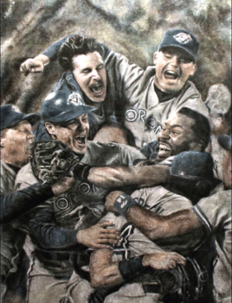 bluejaysart's tweet photo. On this day, 33 years ago, the #BlueJays won their first World Series!!!

#posteason #wantitall https://t.co/YJ3a7QwXs6