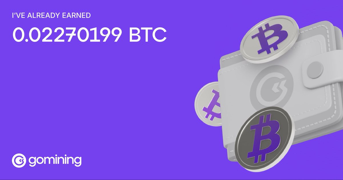 Want #Bitcoin stacking while you chill? 😎 @GoMining is your ticket to #PassiveIncome magic – no rigs, just pure hashrate &amp; #BTC flowing! 💰 Don’t sleep on this before #BTC hits 150K! Click NOW: gomining.com/?ref=nk5vg 🚀 Who’s earning #PassiveIncome? Share your wildest #Crypto
