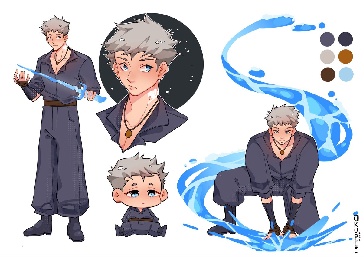 ✮ ⋆ ˚｡ Kade Viro ⋆｡°✩

⋆˙⟡ fairy tail oc ⟡ water magic ⟡˙⋆

© art by <a href="/kupeearts/">KUPEE || COMMS OPEN</a> 

#FairyTail #fairytailoc #FairyTail100YearsQuest