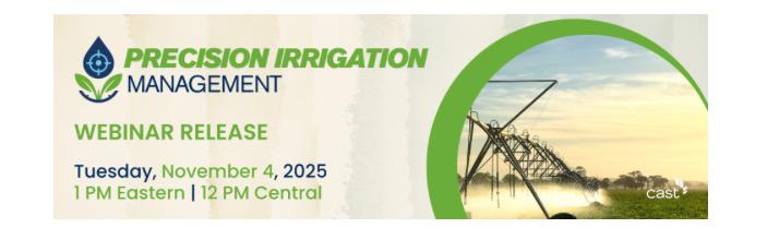 WorldofWeeds's tweet image. CAST is offering a FREE webinar celebrating the launch of their new publication - Precision Irrigation Management.

📅 Date: Tuesday, November 4, 2025
🕐 Time: 1–2 PM ET (12–1 PM CT)
Registration required (see email for details)

#WSSA #weedscience #invasiveplants #agriculture