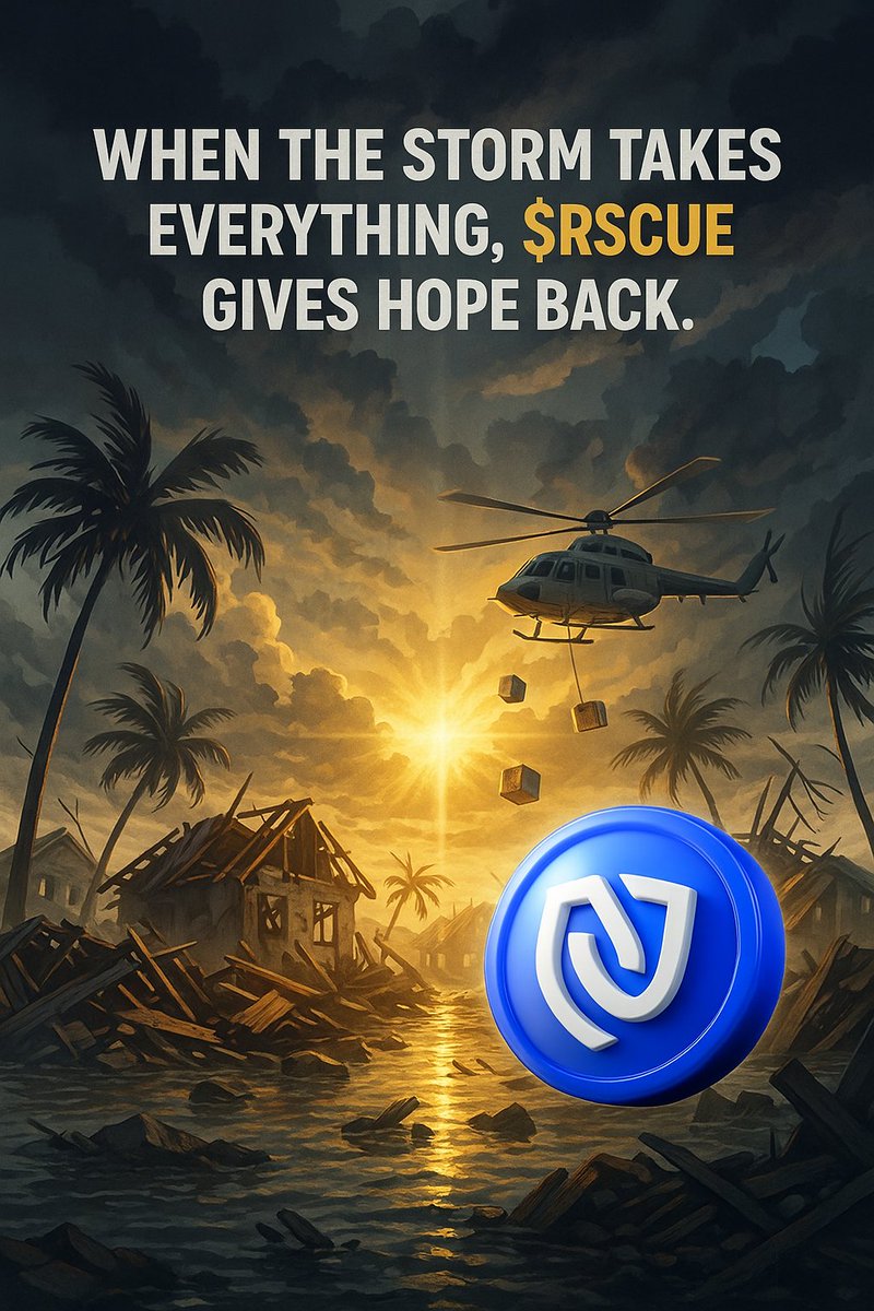 kusfaya's tweet image. When the storm takes everything, $RESCUE gives hope back. 🌪️
Harnessing blockchain to deliver real-time relief where it’s needed most. 💙
@ProjectRescuee | #rescuechain #blockchain4humanity