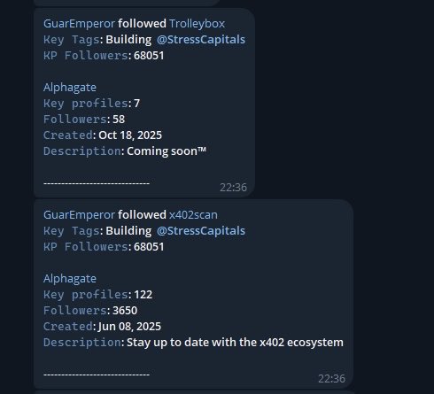 GuarEmperor's tweet image. Someone tracking my Twitter followers 
This is very good and great for increasing your alpha by searching for early projects using Twitter follow tools 🤔
Would you be interested if I make my own version of the early tools tracker?