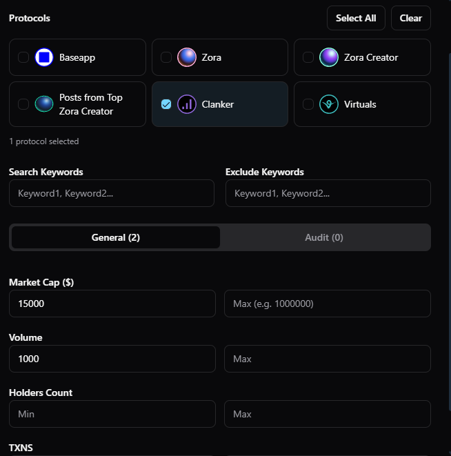 $clanker is starting to make noise again, if you like trading clankers through a terminal. then <a href="/o1_exchange/">o1.exchange</a> is the platform for you.

old tokens in the eco are getting repriced, new clankers are coming. there is no better place to spot them early than o1. custom filters, built