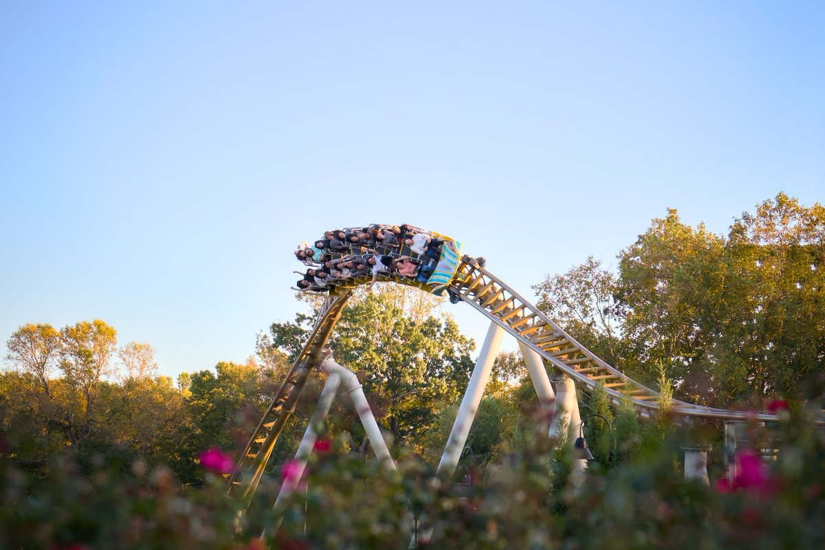 Pantheon at <a href="/BuschGardensVA/">Busch Gardens Williamsburg</a> #buschgardenswilliamsburg #rollercoasterphotography