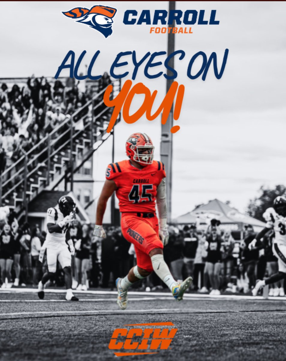 Appreciate the love <a href="/CoachPleester/">Zachary Pleester</a> <a href="/piofootball/">Carroll U Football</a>