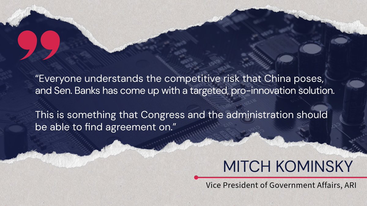 New bill text, same mission: The GAIN AI Act would ensure US companies have access to advanced AI chips before they’re sold to countries of concern.

ARI’s <a href="/MitchKominsky/">Mitchell Kominsky</a> discusses the bill's path forward with <a href="/BGOV/">Bloomberg Government</a>. Important progress towards getting this passed in the NDAA.