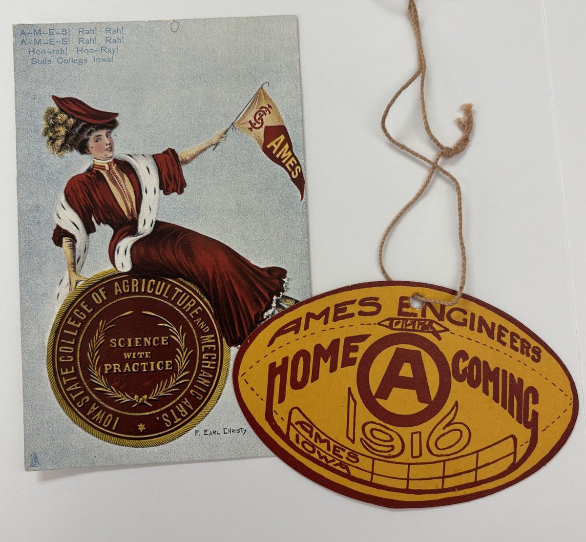 ISU_Library's tweet image. Attn: @IowaStateU and @isualum: Make your way to 405 Parks Library. From noon-2 p.m. today @ISU_Archives will have rare books, manuscripts, and other archives collections on display. See highlights from past homecoming celebrations. ❤️💛