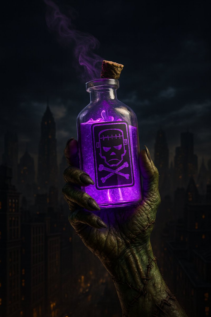 RastaCryptoMan's tweet photo. 🌑 In the shadows of the forgotten city, the serum begins to stir...
🧪 A cursed hand reaches through the rain , veins pulsing with fate.
💨 The night trembles, lightning screams ⚡and @Franken_Verse  is born.
💀⚙️🌃 #FrankenVerse #TheAwakening #DarkCinematic #NFTArt #AIAlchemy #Rise