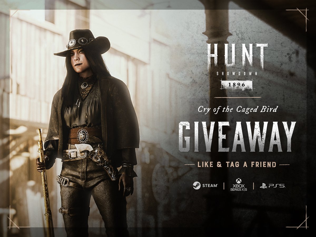 Here’s your chance to win a copy of our newest DLC, Cry of the Caged Bird!

All you need to do is like this post and tag a friend.

Hunters from all platforms can join in until October 31st (3pm UTC).

Good luck!