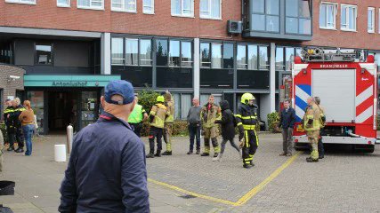Brand bij Antoniushof in Waalwijk, enorme rookontwikkeling