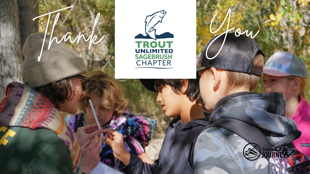 Students dove into real-world science through our Watershed Education Initiative. By testing the Truckee River’s clarity &amp; temperature &amp; studying macroinvertebrates, they’re learning about the health of our watershed. Thank you <a href="/TroutUnlimited/">Trout Unlimited</a> 
Sagebrush Chapter for your support.