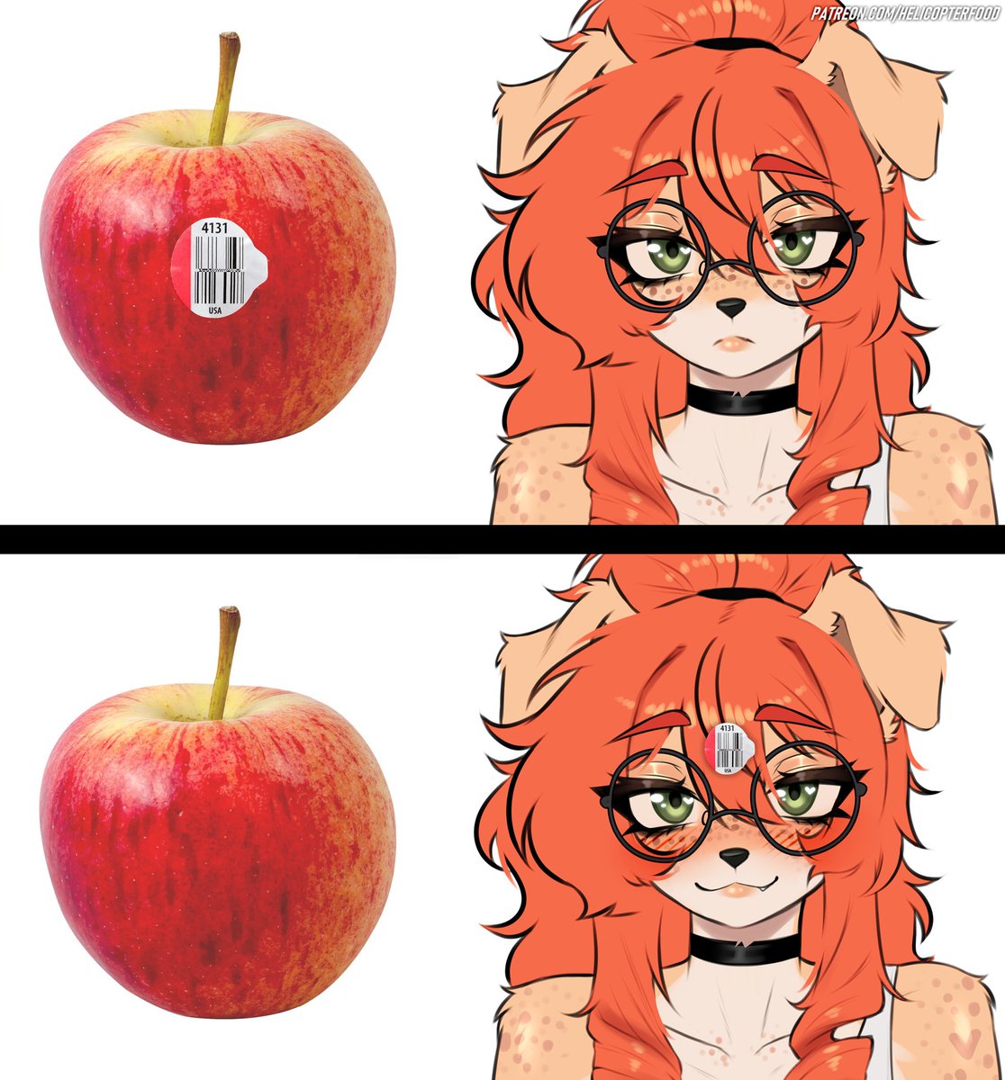 KURU (@helicopterfood) on Twitter photo me when apple me when apple