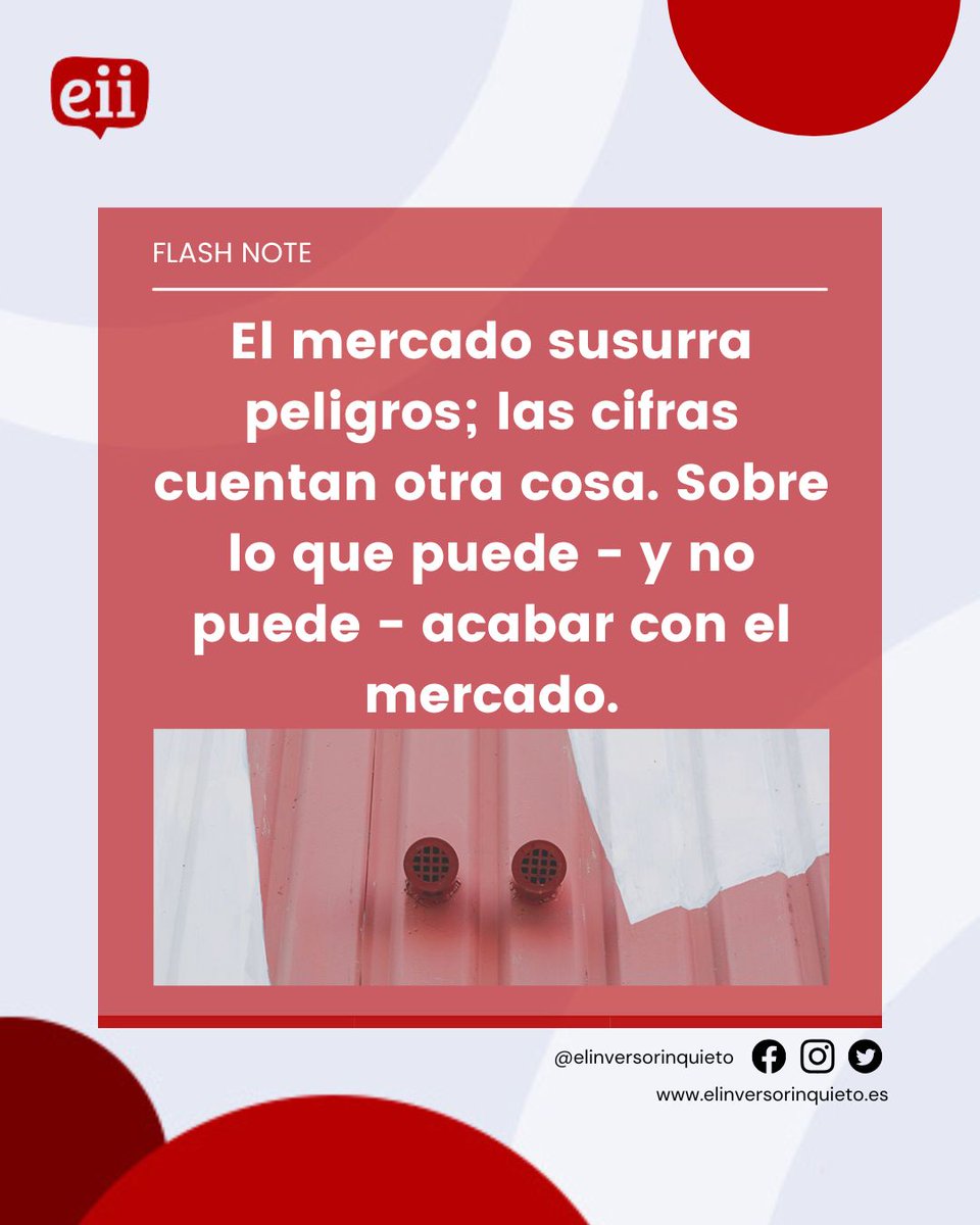‼️𝗙𝗟𝗔𝗦𝗛 𝗡𝗢𝗧𝗘‼️<a href="/AlexfusteAlex/">Alex Fuste</a> · <a href="/AndbankES/">Andbank España</a>

🆕El mercado susurra peligros; las cifras cuentan otra cosa. Sobre lo que puede - y no puede - acabar con el mercado.

* Ver en: elinversorinquieto.es/Noticia.aspx?i…