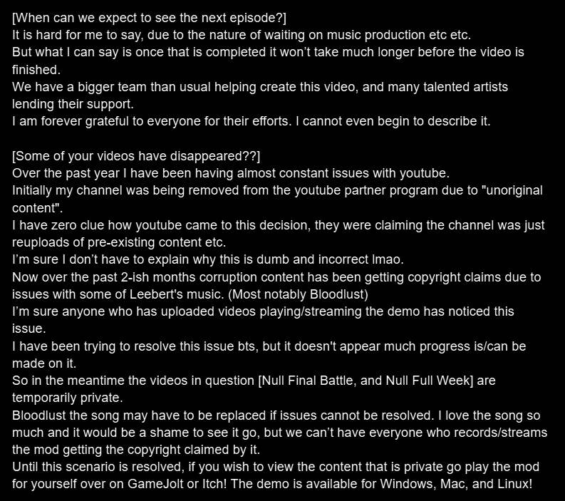 PhantomFearOP's tweet photo. Corruption Mod Update:
Where has it been?!

I don't have a blue checkmark so take this update in the form of screenshots LOL https://t.co/ibGIYgUPUc