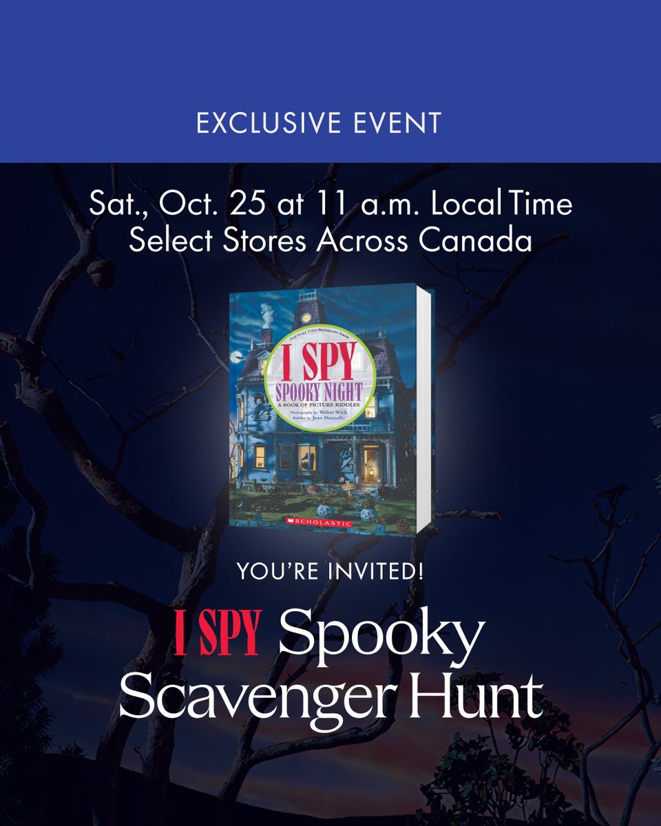 Join us in the store this Saturday, October 25th for a search-and-find game featuring picture clue cards. Find them all and win an I SPY poster!

🔎 Reserve Your Spot! share.google/969crzwD5Z1ZNo… 

#ISPY #scavengerhunt #SpookyScavengerHunt #searchandfind #Indigokids #reading