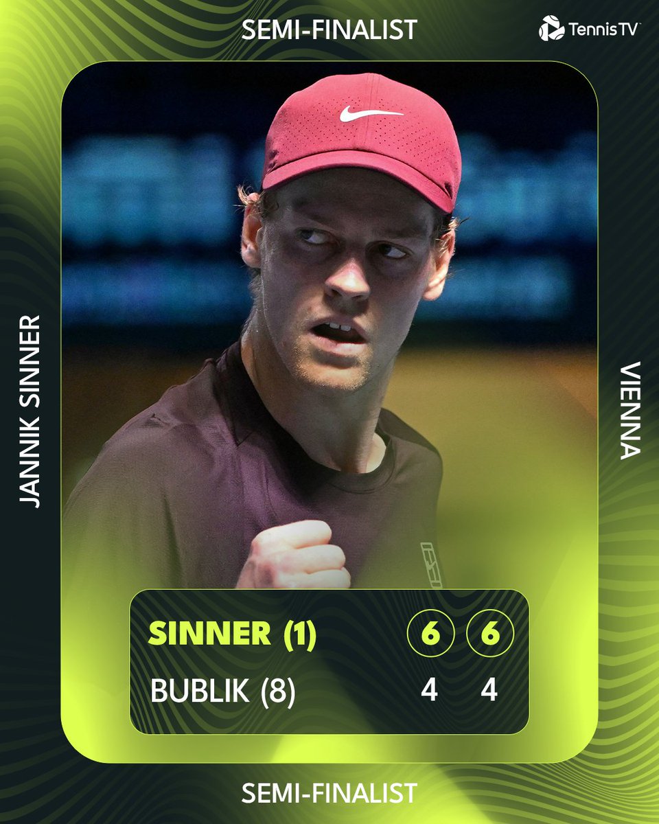 Ruthlessly Efficient 🤖 

<a href="/janniksin/">Jannik Sinner</a> defeats Bublik to make it 19 wins in a row on indoor hard courts!

#ErsteBankOpen