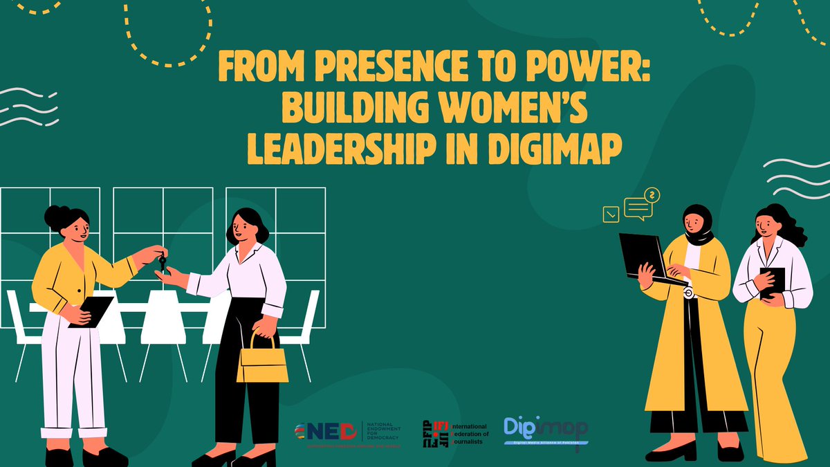 digimappk's tweet image. It&apos;s exciting that International Federation of Journalists&apos; (IFJ) pilot project in Women&apos;s Leadership has been operatinally launched today.
It&apos;s energising that we are on the path of a present and future where women are leaders elsewhere in the society.
#DigiMAP #WomenLeadership