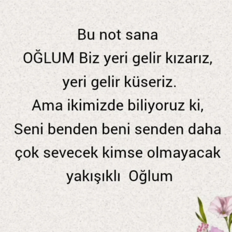kalbimizi kırdıktan sonra anneparatordan gelen mesaj