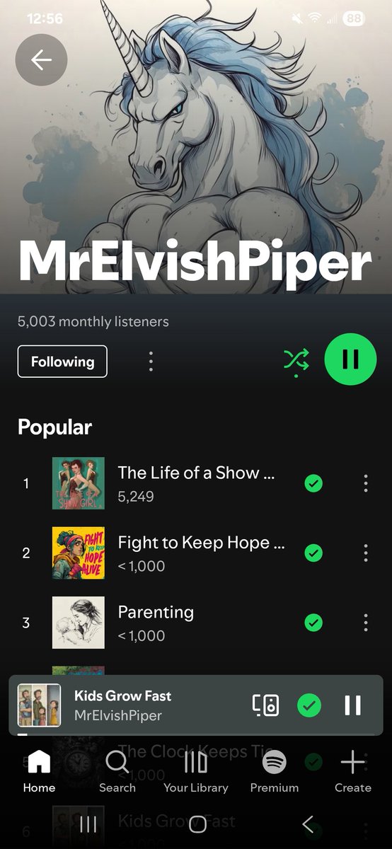 MrElvishPiper (@mrelvishpiper1) on Twitter photo 5,000 monthly listeners! 
Don't fade the piper. 5,000 monthly listeners! 
Don't fade the piper.