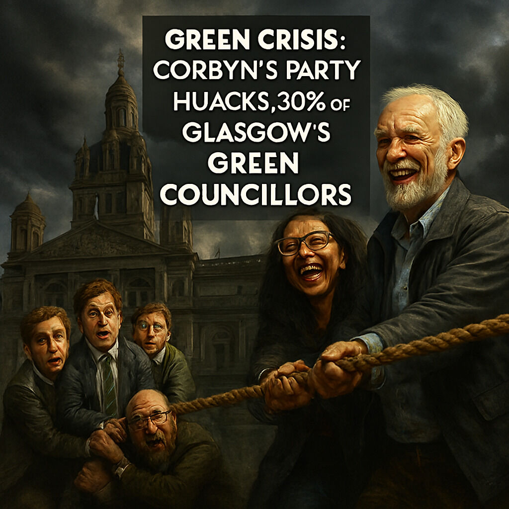 Darren_Fower's tweet image. Jeremy Corbyn &amp;amp; Zarah Sultana's Your Party just snagged 3 of 10 Glasgow Green Councillors!
-&amp;gt; That's a massive 30% loss of the Scottish Greens' council base in one of their heartlands.

#ScottishPolitics #Corbyn #YourParty #GlasgowGreens