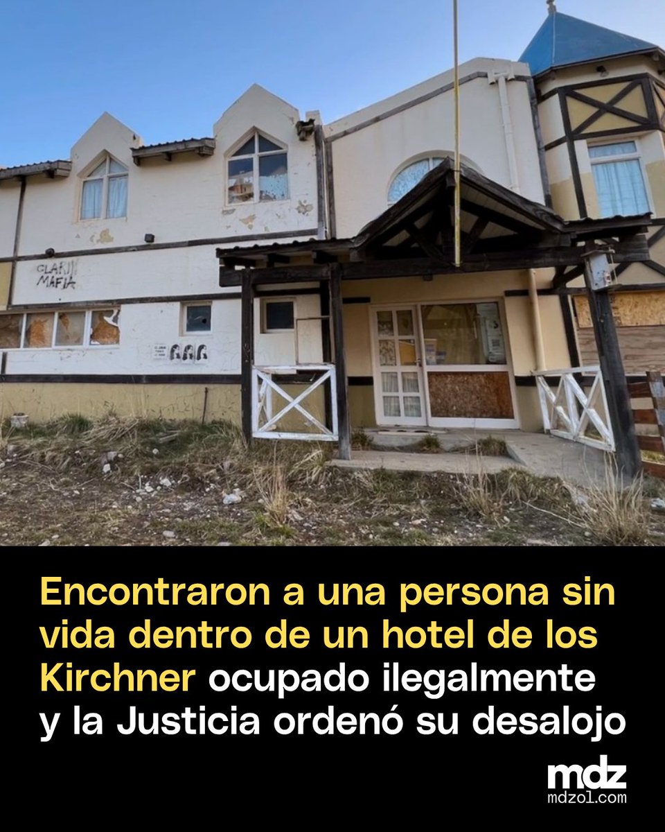 mdzol's tweet image. 🏨 Hotel La Aldea: uno de los hoteles vinculados a la familia Kirchner y al caso Vialidad lleva tres años usurpado en El Chaltén, Santa Cruz.
En los últimos días, el caso volvió a tomar relevancia tras la muerte de una persona en el lugar.

#CFK #CasoVialidad #ElChaltén