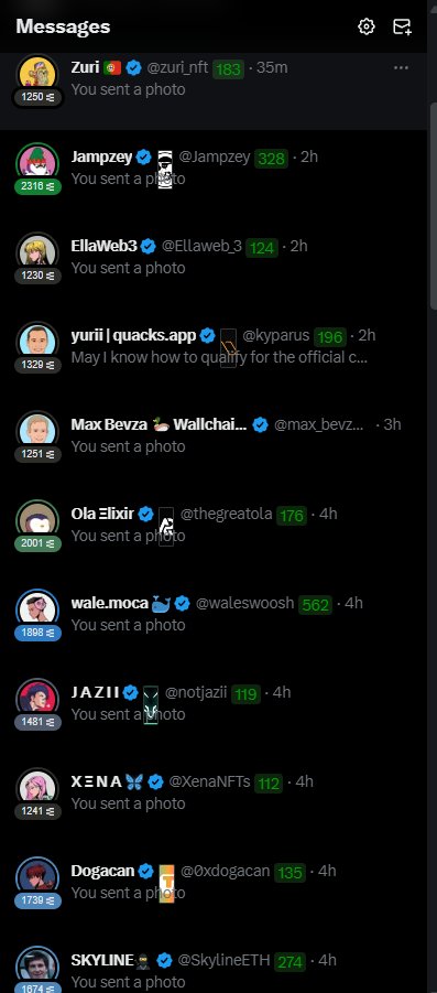 "Redemption Arc"  
Zero to Hero - Day 232

Wallet: 211 LMTS
NFTs: 2

Progress: I actually made a bold decision to utilizing the power of DMs, and I started pitching our account to profiles that could greatly boost our X score and reach. I crafted a sincere proposal, curating