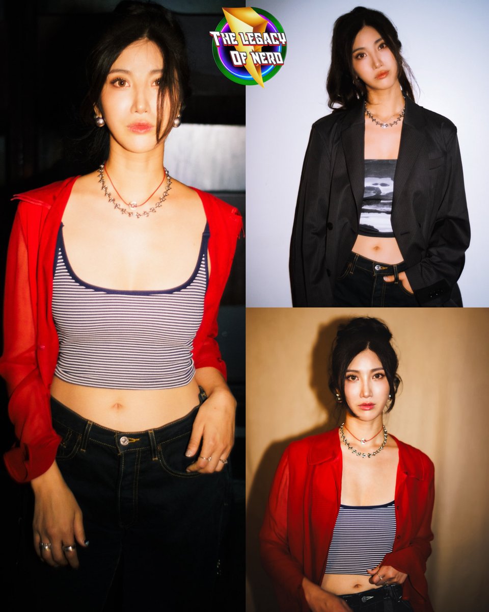 thelegacyofnerd's tweet image. New pictures of ‘K-pop Demon Hunters’ Rumi singing actress EJAE promoting her new single “In Another World”
These showed up in my email this morning, apparently I was added to the press list 😮