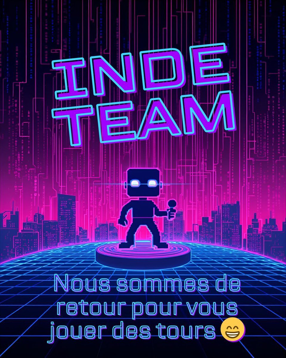 💥 L’INDE TEAM est de retour !
Préparez-vous à découvrir des pépites, du fun et quelques tours bien sentis 😏

#IndeTeam #Gaming #JeuxIndé #YouTubeGaming #IndieGames