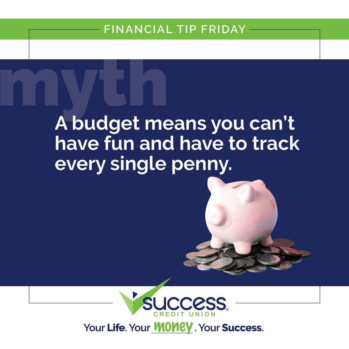 SuccessCU's tweet image. Financial Tip Friday: Let's Bust a Money Myth! 💥
Ready to build your roadmap? We can help you create a plan that fits your life. 
Stop by Success Credit Union today!
#SuccessCreditUnion #FinancialLiteracy #Budgeting #MoneyMyths #FinancialGoals #CreditUnionLife