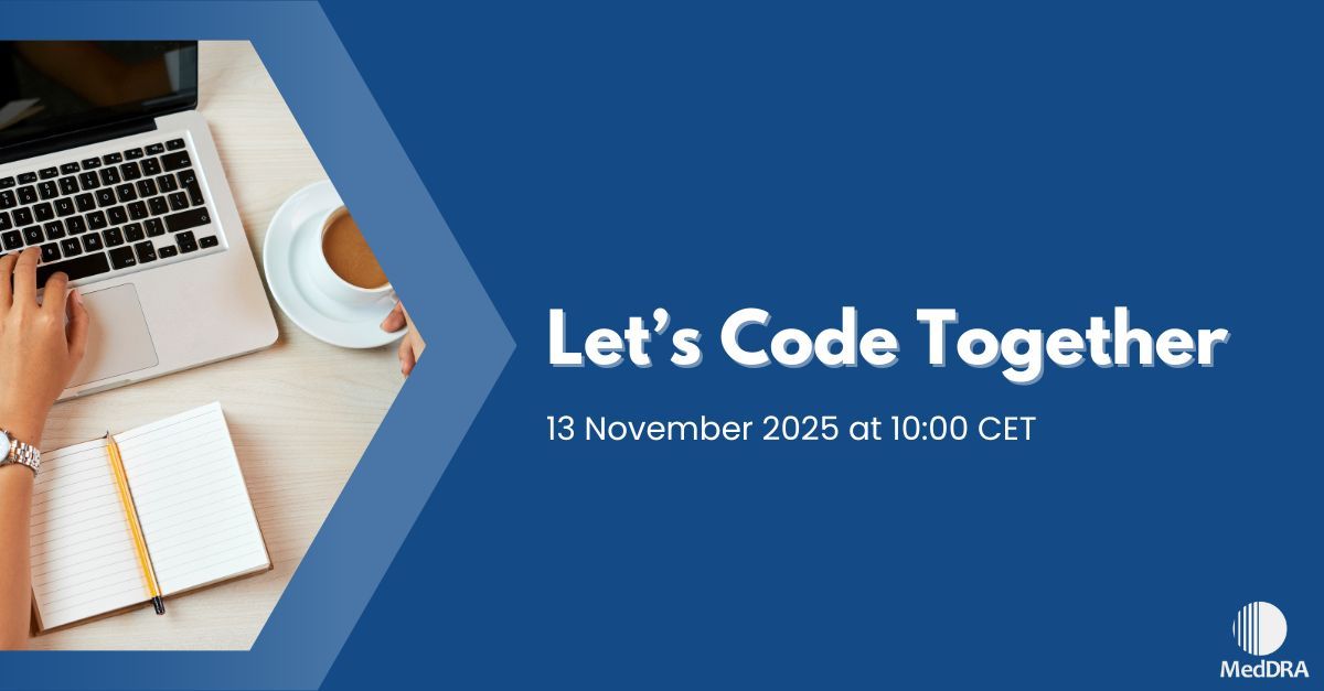 MedDRAMSSO's tweet image. Seats are available for the November presentation of Let's Code Together! To join Ms. Jane Knight and Dr. Carol-Ann Wilson on 13 November, please register at the link below:
buff.ly/ZAZ0kHy