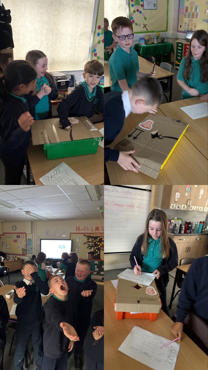 In science, P5 used their 5 senses to figure out what was in the mystery boxes. We had so much fun and even blind tasted different food!🧐